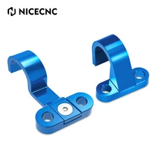 CNC Rear Brake Line Hose Clamp Holder For Yamaha YZ125 YZ250 2006-2022 2023 Blue