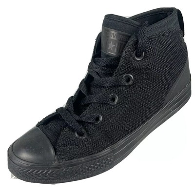 black converse high tops platform junior