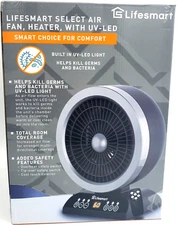 LIFESMART 2 IN 1 COMBO DIGITAL FAN HEATER WHOLE ROOM W/ REMOTE 1500W OSCILLATION