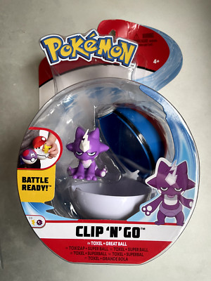 Pokemon Clip 'N' Go Set Toxel & Superball / Toxel & Super Ball Figur