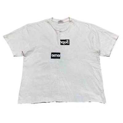 Comme des Garcons Shirt Supreme Split Box Logo Cropped Shirt Medium - Photo 1/4