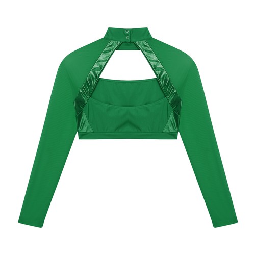 Women Cheer Uniform Tops Night Club Crop Top Rhinestone Cheerleader Costume - Picture 25 of 87