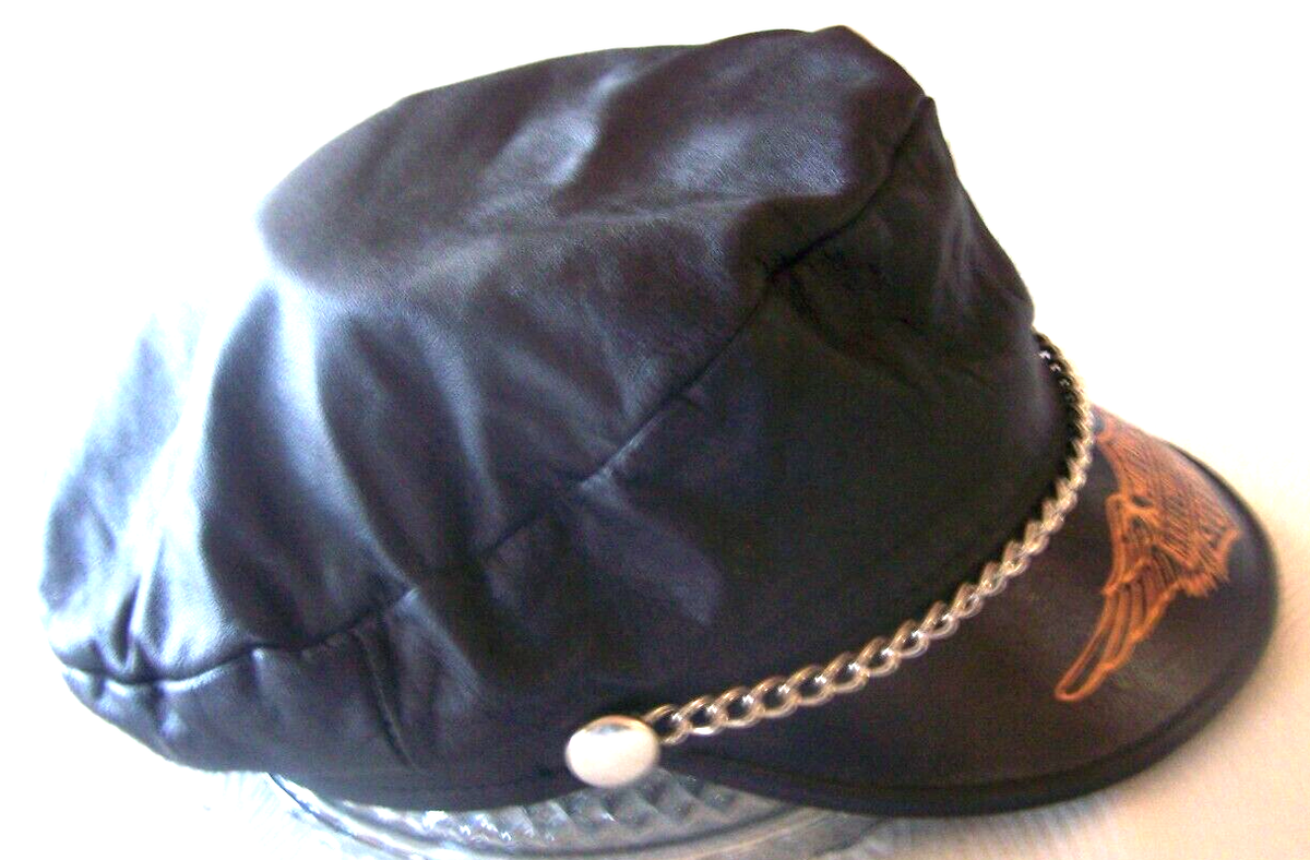 Harley Davidson Vintage Leather Motorcycle Chain Wings Captains