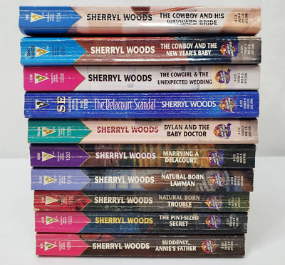 Sherryl Woods Books Lot Of 10 Romance Novels And Baby Makes Three Series Set