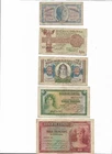SPAIN: LOT OF 5 BANKNOTES II REPUBLIC 1935-1937. RC+BC-. EXCELLENT PARTS.