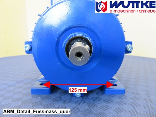 Elektromotor Drehstrom 0,75kW S6 1500/min Welle 19mm 80 B3(Fuß) - Bild 4 von 11