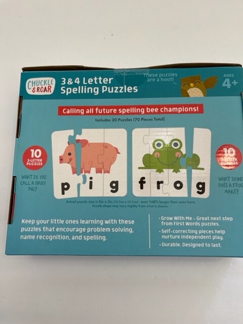 Chuckle & Roar Spelling Bee Dice Game - Learn To Spell With 100 Words & Letter Dice, Ages 3-7 - View #11
