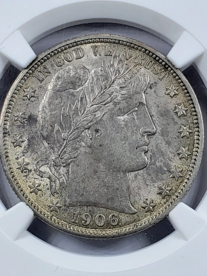 1906 Barber Half Dollar NGC & CAC AU58 EVERYMAN SET  - Image 2 of 4