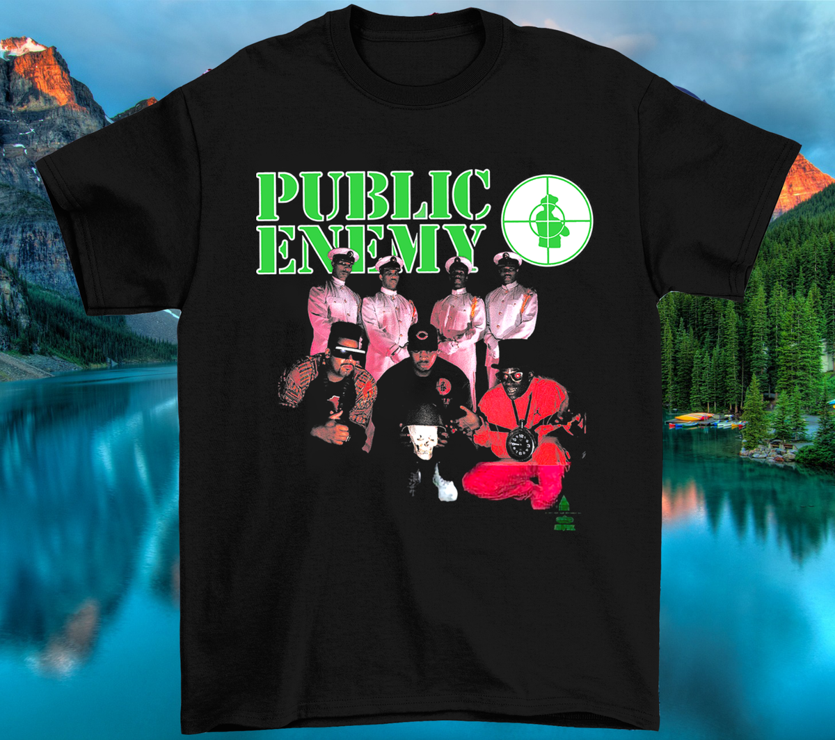 Public Enemy American Hip Hop Logo Black T Shirt Retro All Public Enemy American Hip Hop Logo Black T Shirt Retro All