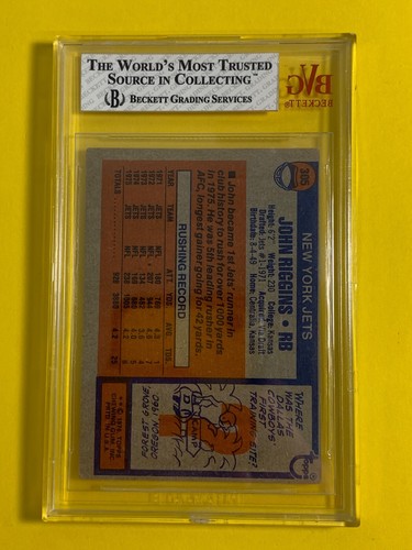 JOHN RIGGINS 1975 TOPPS #305 BVG 3.5 - Picture 4 of 4