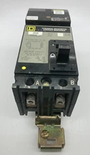Square D FA26030AB FA 2 Pole 30 Amp 600V AB Phase 1-Line Plug In Circuit Breaker