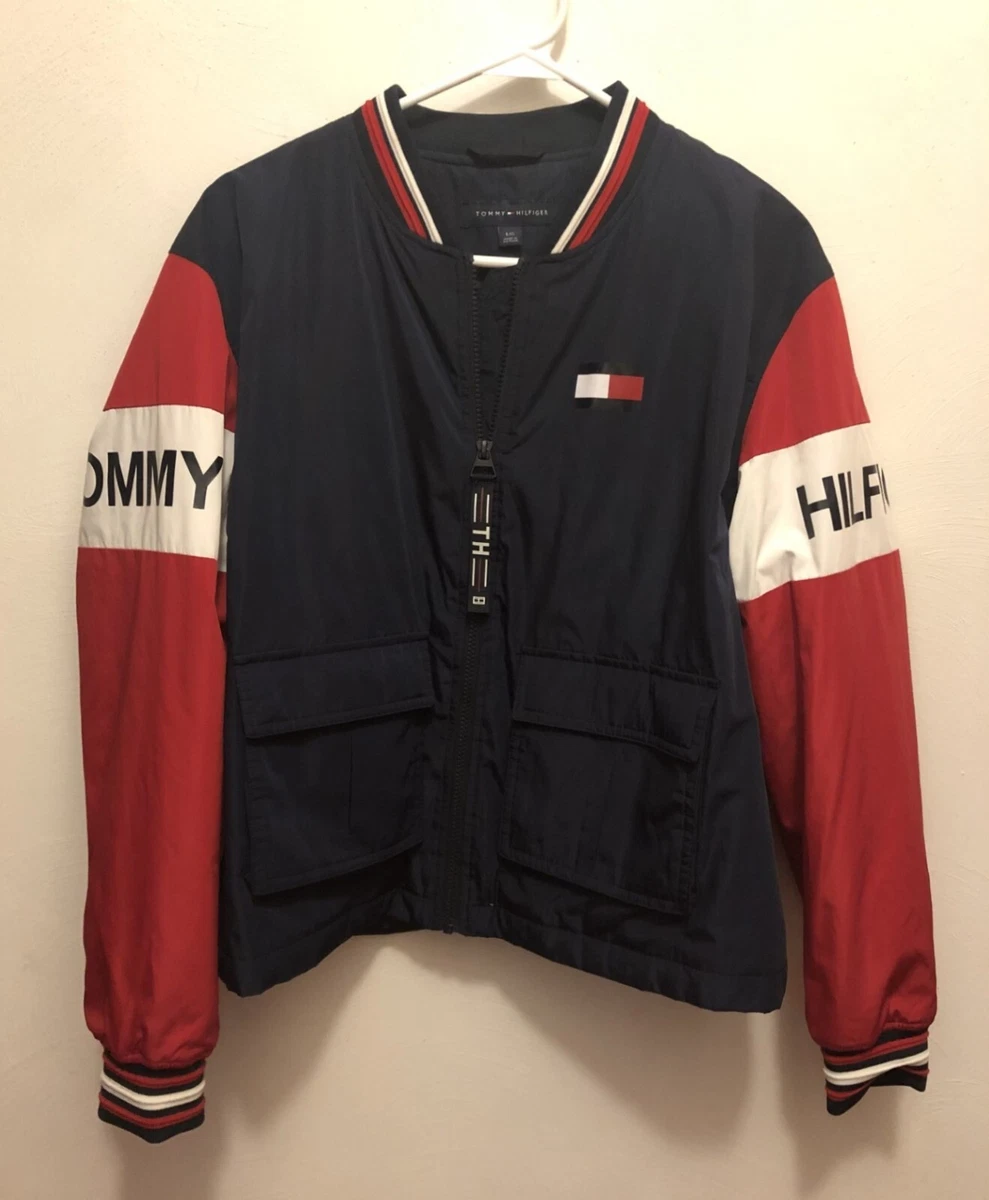 Tommy hilfiger cropped windbreaker cheap