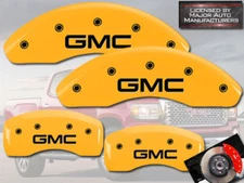 2010-2017 "GMC" Terrain Front + Rear Yellow MGP Brake Disc Caliper Covers 4p Set