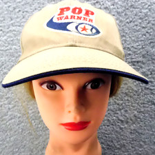 Vintage POP WARNER Youth Cap Hat Embroidered Hook  Loop Adjustable BIG PLAY