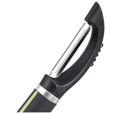 3-Piece Peeler Set , Soft Grip Handle, Black