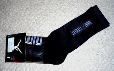 New Air Jordan high Crew socks 2 pair black boys socks shoe size 3Y- 5Y logo