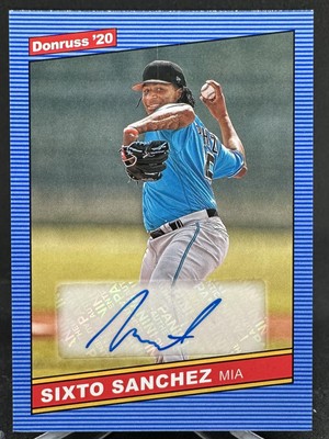 Sixto Sanchez 2020 Panini Donruss Retro 1986 Signature #86S-SS