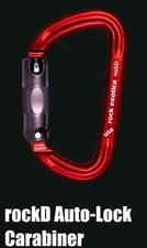 Rock Exotica RockD Auto-Lock (3-Stage) D-Shape Carabiner C2-A
