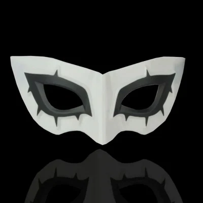 MARKENLOS Halbgesichtsmaske Joker Persona 5 Cosplay Halloween Kostüm Accessoire