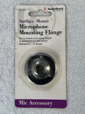 RadioShack Surface-Mount Microphone Mounting Flange Mic Accessory, NOS