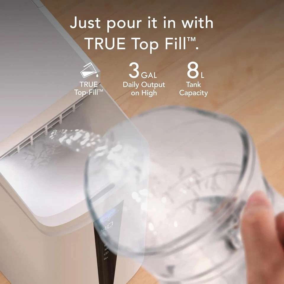 Humidificador ultrasónico para toda la habitación Vornado MISTIC 8, relleno superior, aromaterapia, 2 galones Foto 3 de 4