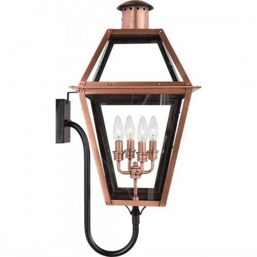 Quoizel RO8414 Rue De Royal 4 Light 30" Tall Outdoor Wall Sconce - Black - Picture 9 of 12