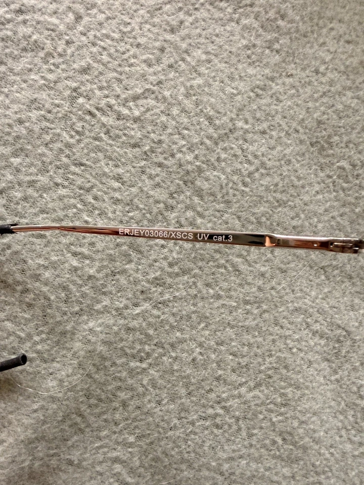 Roxy Blizzard Sunglasses Rose Gold Metal Frame Brown Lenses - Photo 4/4