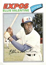 1977 Topps #52 Ellis Valentine