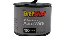 EVERSTART AUTO 18-GAUGE AUTO WIRE 40 FOOT BLACK NEW