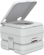 Portable Toilet 2.6 Gallon RV Marine Boat Camping Travel Flush Potty