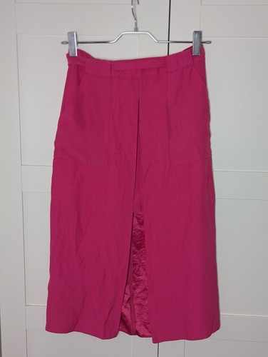 Brandneu mit Etikett River Island Utility-Rock Hot Pink mit Bindeband Taille in Größe 12