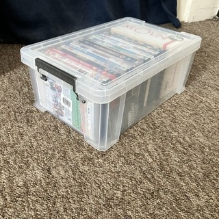 Allstore 10L Strong Stackable Storage DVD bundle Lot