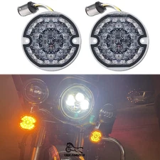 3 1/4"1157 LED Turn Signal Blinker Lights For Harley Road Glide Electra Glide
