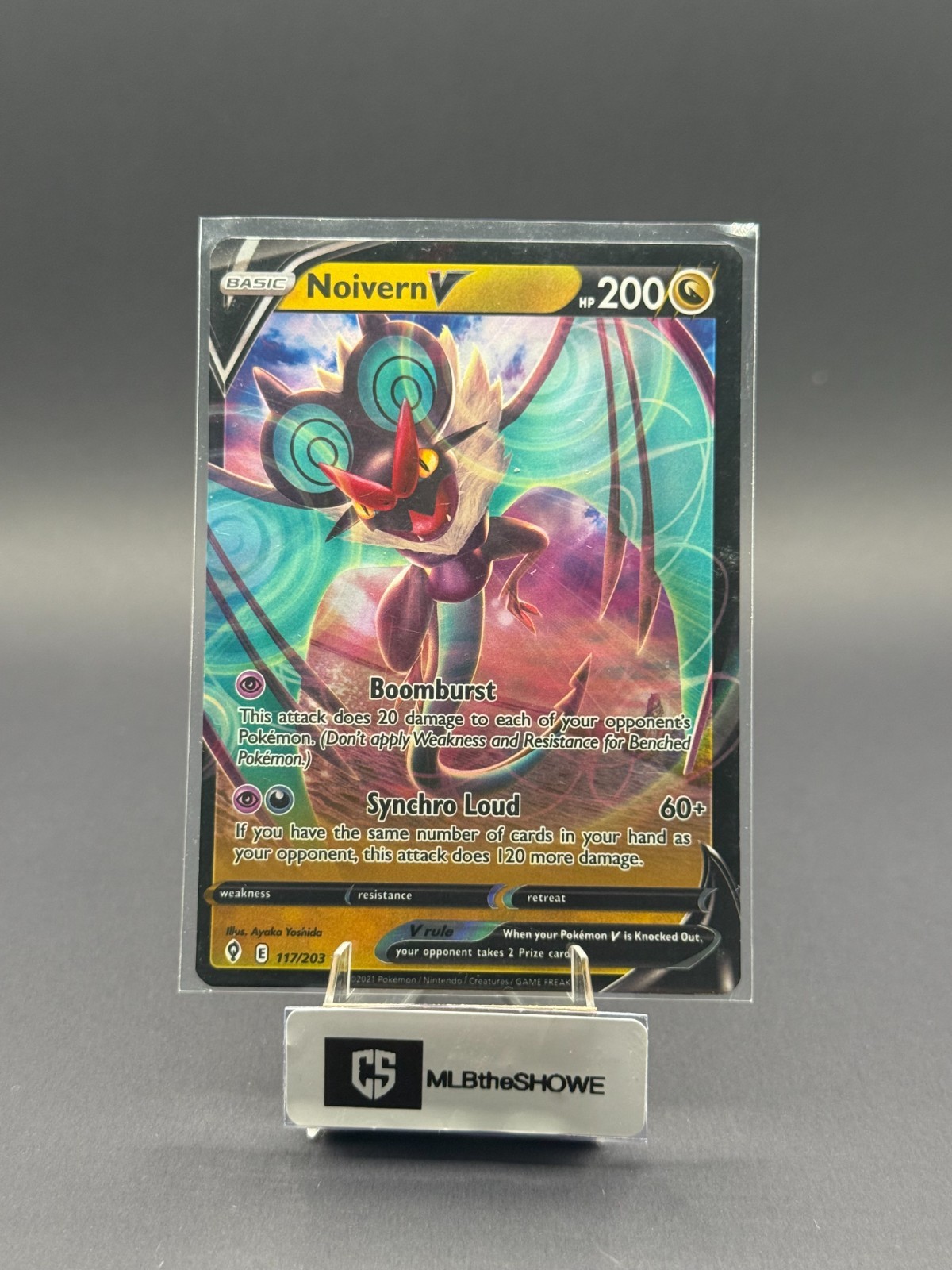 Noivern V  Pokemon Evolving Skies 117/203 Ultra Rare Holofoil Near Mint