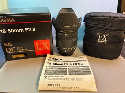 Sigma 18-50mm F2.8 EX DC Lens for Nikon AF Camera