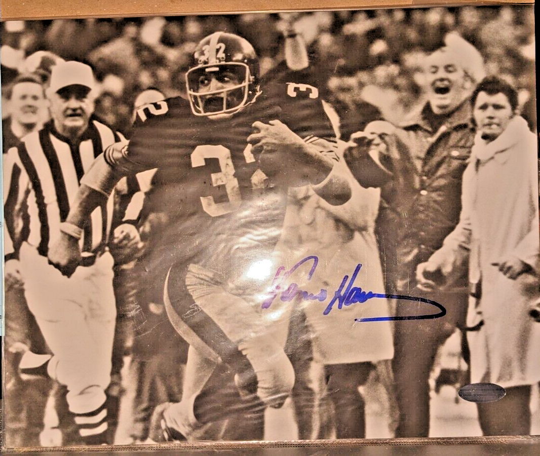 Franco Harris Autographed Signed Pittsburgh Steelers photo of "Immaculate Reception"- Steiner Certified 