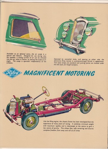 RILEY RMB 1.1/2 LITRE, 2.1/2 LITRE BROCHURE. - Picture 7 of 12