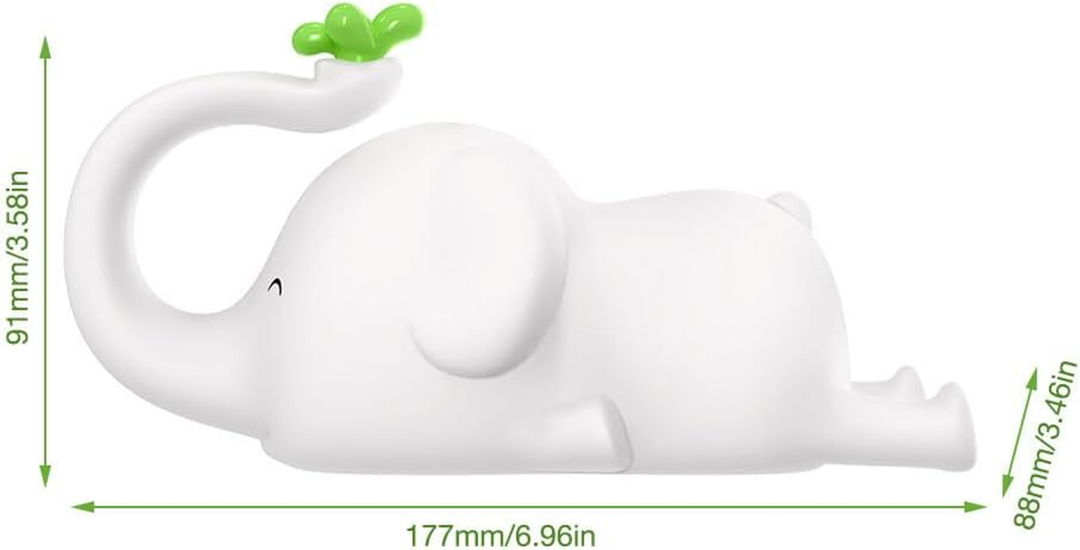 Lampada Elefante Notturna Touch: Luce Dimmerabile USB per Cameretta - 2
