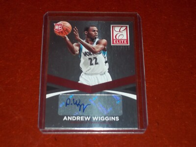 2014-15 Elite Status Auto RC 034/125 Andrew Wiggins