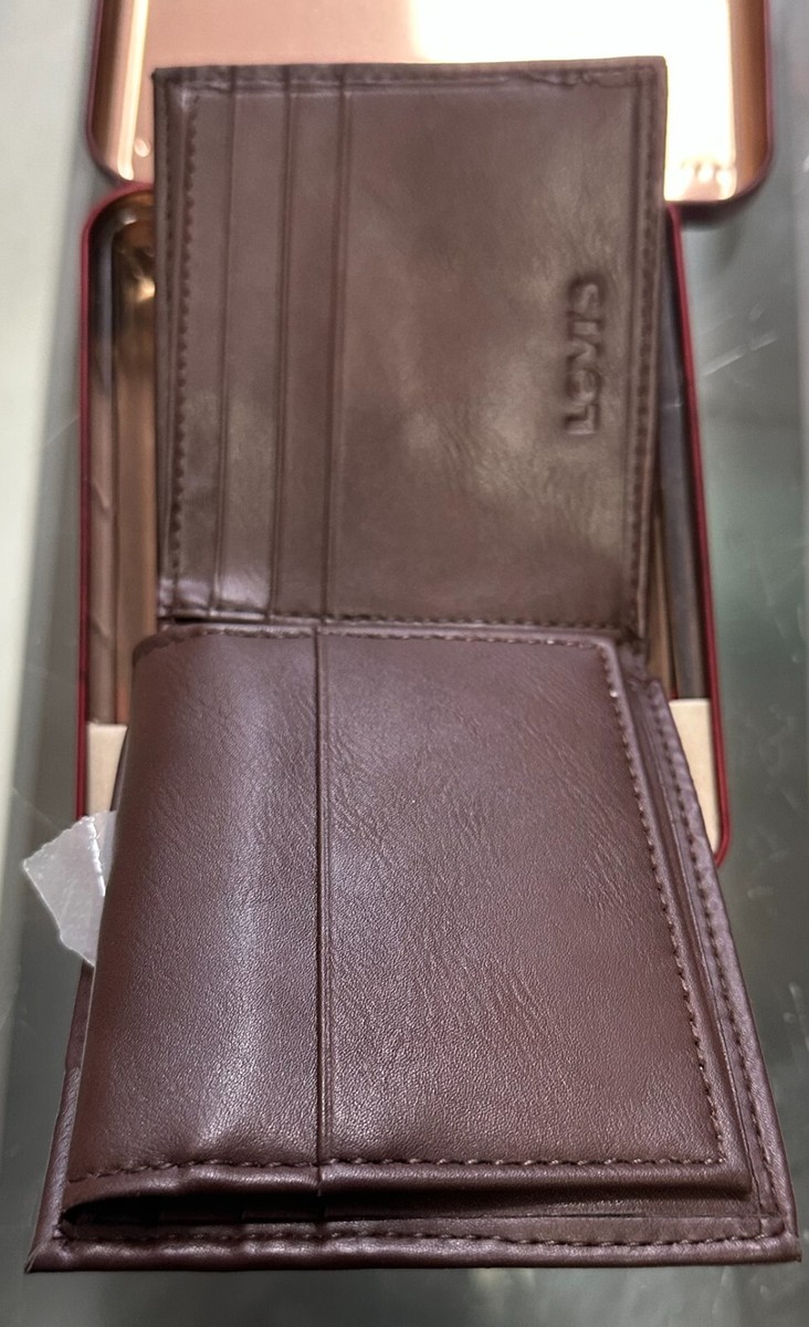 LEVI'S 220046 Men Genuine Leather BILLFOLD Wallet with RFID