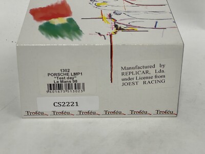 Trofeu 1/43 – Porsche LMP1 – Test Day Le Mans 1998 – Miniature Static Neuve