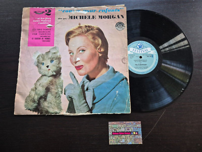 DISQUE VINYLE 33T : Michele Morgan - compte pour enfants - les 3 pommes