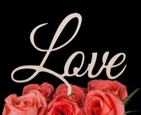 Lovenjoy With Gift Box Love Monogram Wedding Engagement Cake Topper Rustic Wo... on sale Lovenjoy With Gift Box Love Monogram Wedding Engagement Cake Topper Rustic Wo... on sale