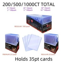 200/500/1000CT Ultra Pro 3x4 Top Loader For Standard 35pt Trading Sports Cards