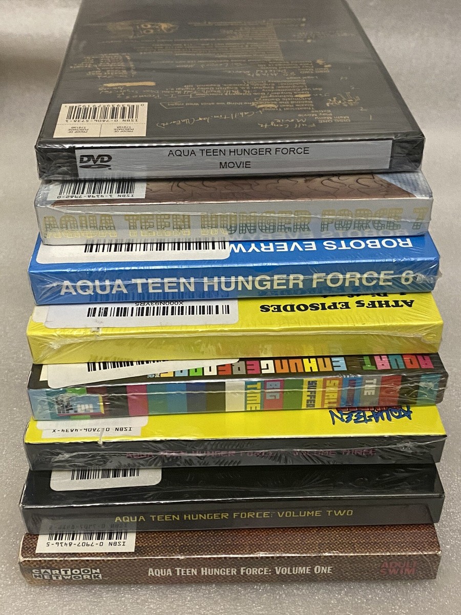 Aqua Teen Hunger Force Volume 1-7+Movie(DVD,,8 Sets)NEW V6 Used Aqua Teen Hunger Force Volume 1-7+Movie(DVD,,8 Sets)NEW V6 Used