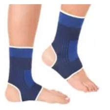 ANKLE Support Sports Therapy Product Get t Bandage Flexible Blue Adjustable Size