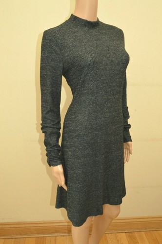 Long Sleeve Ribbed Jersey Dress 