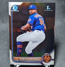 Robert Dominguez 1st 2022 Bowman Chrome Prospect Rookie #BCP-51 New York Mets
