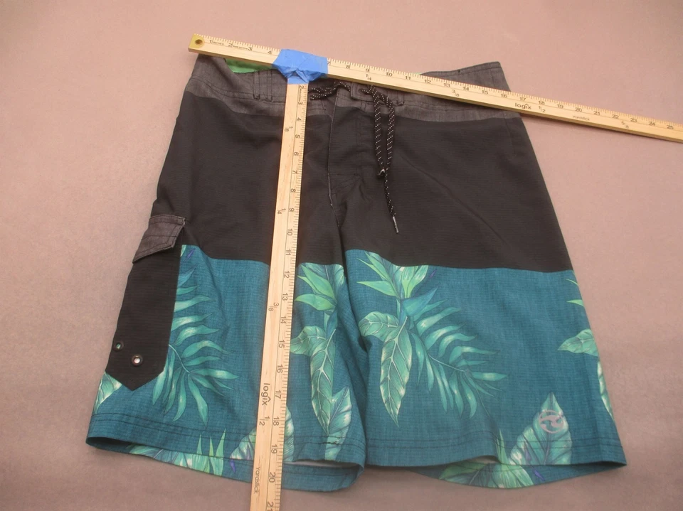 OCEAN CURRENT Size 30 Mens Drawstring Pocket Quick Dry Swimming Board Shorts 762 - Image 2 of 4