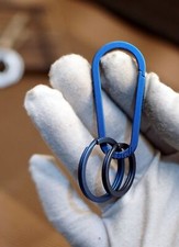 EDC Titanium Alloy Car Keychain Carabiner Key Chain Hanging Buckle Ring Portable